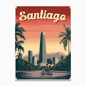 Stunning Santiago, Chile Poster Canvas Print