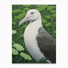 Ohara Koson Inspired Bird Painting Albatross 3 Canvas Print