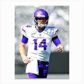 Sam Darnold Of The Minnesota Vikings Canvas Print