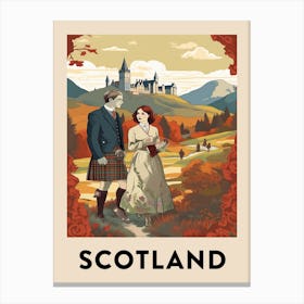 Vintage Travel Poster Scotland 3 Canvas Print