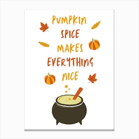 Pumpkin Spice Canvas Print