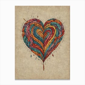 Heart Of Yarn 1 Canvas Print