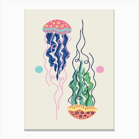 Jellyfish Modern Canvas Print