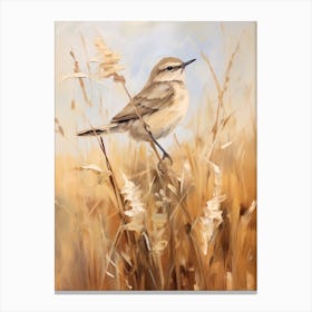 Bird Painting Mockingbird 4 Canvas Print