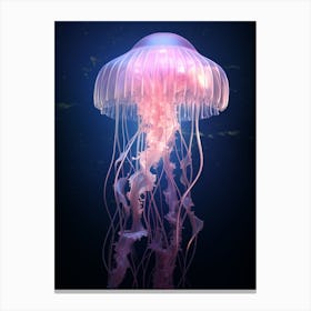 Comb Jellyfish Swimming 1 Canvas Print