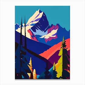 Grand Teton National Park United States Of America Pop Matisse Canvas Print