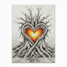 Heart Of The Tree 1 Canvas Print
