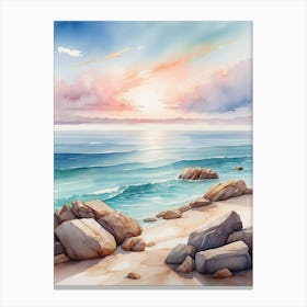 Watercolor Seascape 1 Canvas Print