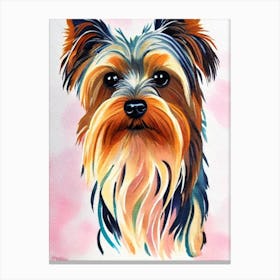 Yorkshire Terrier 2 Watercolour dog Canvas Print
