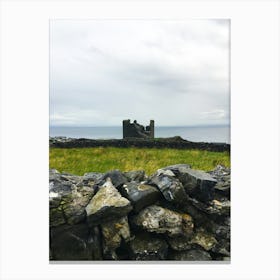 Irish View Of Ruins Canvas Print