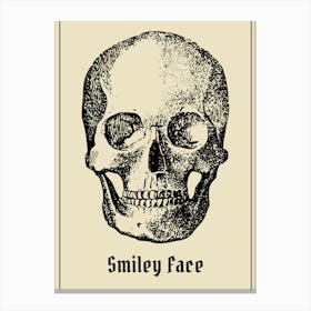 Skull Smiley Canvas Print