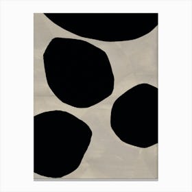 Black Abstract Shapes Canvas Print