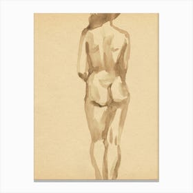 Nude woman 1 Canvas Print