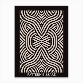 Black Pattern Bizarre 2 Canvas Print