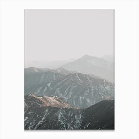 Gradient Mountains Canvas Print