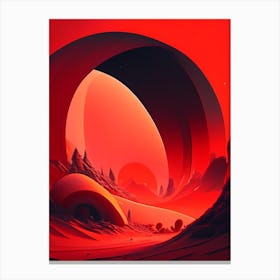 Redshift Comic Space Space Canvas Print