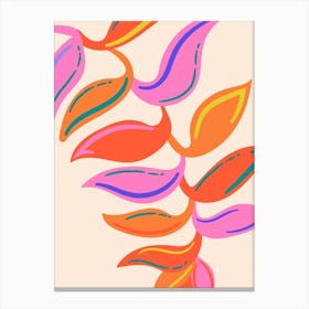 Abstract Leaf Painting Canvas Print