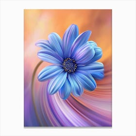 Blue Flower 7 Canvas Print