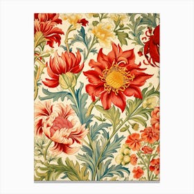 Floral Wallpaper 200 Canvas Print