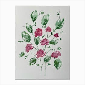 Pink Roses Canvas Print