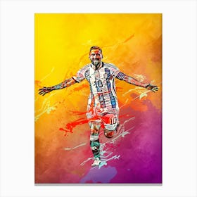 Lionel Messi Argentina 11 Canvas Print