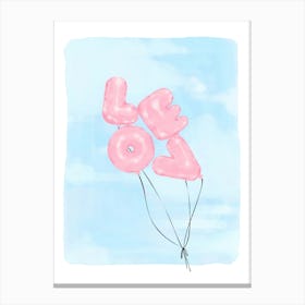 Love Balloons Canvas Print