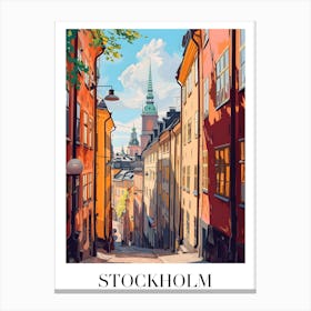 Stockholm City Canvas Print