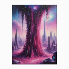 Space Tree Canvas Print