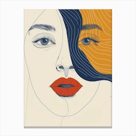 Face Of A Woman 93 Canvas Print