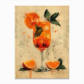 Aperol Spritz Art Print 471 Canvas Print