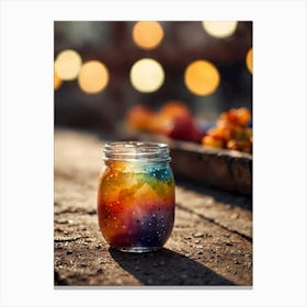 Rainbow Jar 1 Canvas Print