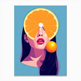 Orange Slice, Pop art Canvas Print