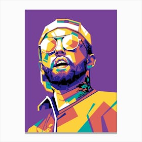 Mac Miller WPAP Canvas Print