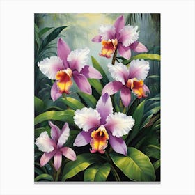 Orchids In The Jungle Brazil Canvas Print