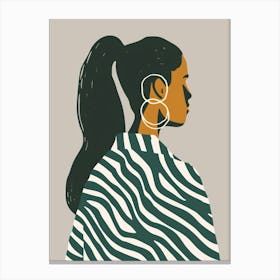 Illustration Of A Woman 24 Canvas Print