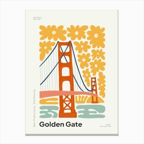 Travel Golden Gate Bridge San Francisco California Abstract Gallery Canvas Print