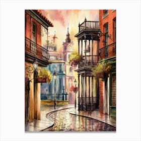 Venezuelan City Street Canvas Print