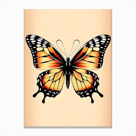 Butterfly Tattoo Design Art Canvas Print
