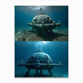 USO: A Very Very Strange Sea-Reimagined 52 Canvas Print