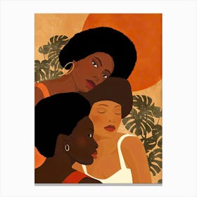 Three Black Women Canvas Print