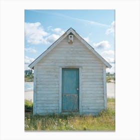 Summer beach house in Norway - coastal nature and travel photography by Christa Stroo Photography Canvas Print