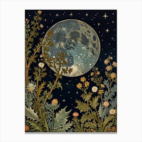 Leonardo Lightning Xl William Morris Print Night Sky Botanical 1 5 Topaz Standard V2 4x Canvas Print