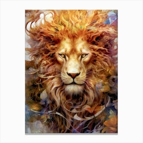 Lion Of The Forest animal Canvas Print