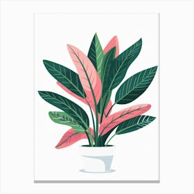 Plant In A Pot 25 Canvas Print