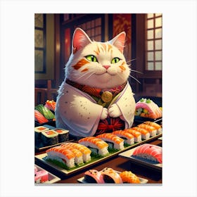 Japanese Cat Canvas Print