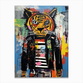 Cute street tiger Canvas Print