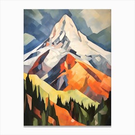 Mount Hood Usa 2 Mountain Painting Canvas Print