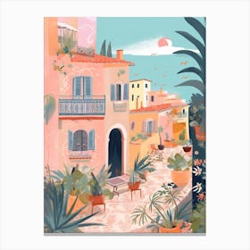 Sicily 2, Italy Illustration Canvas Print