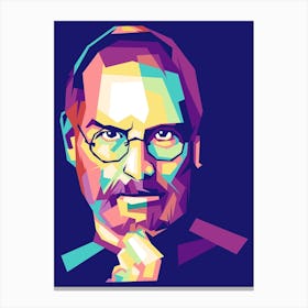 Steve Jobs Wpap Canvas Print