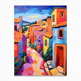 Gozo Malta 4 Fauvist Painting Canvas Print